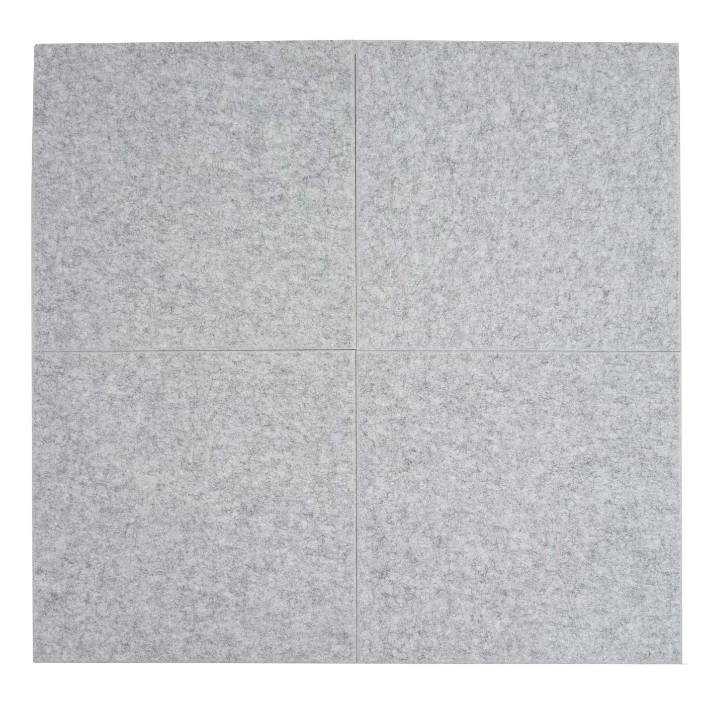 Cosmo Casa - Set van 4 Akoestische Wandpanelen - Geluidsisolatie - Stoftextiel - 50×50 cm - Lichtgrijs