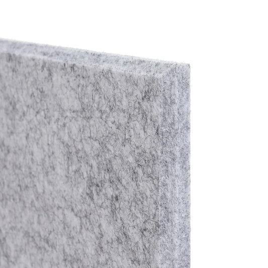 Cosmo Casa - Set van 4 Akoestische Wandpanelen - Geluidsisolatie - Stoftextiel - 50×50 cm - Lichtgrijs