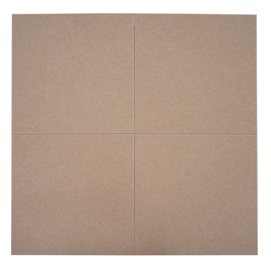 Cosmo Casa - Set van 4 Akoestische Wandpanelen - Geluidsisolatie - Stoftextiel - 50×50 cm - Lichtbruin