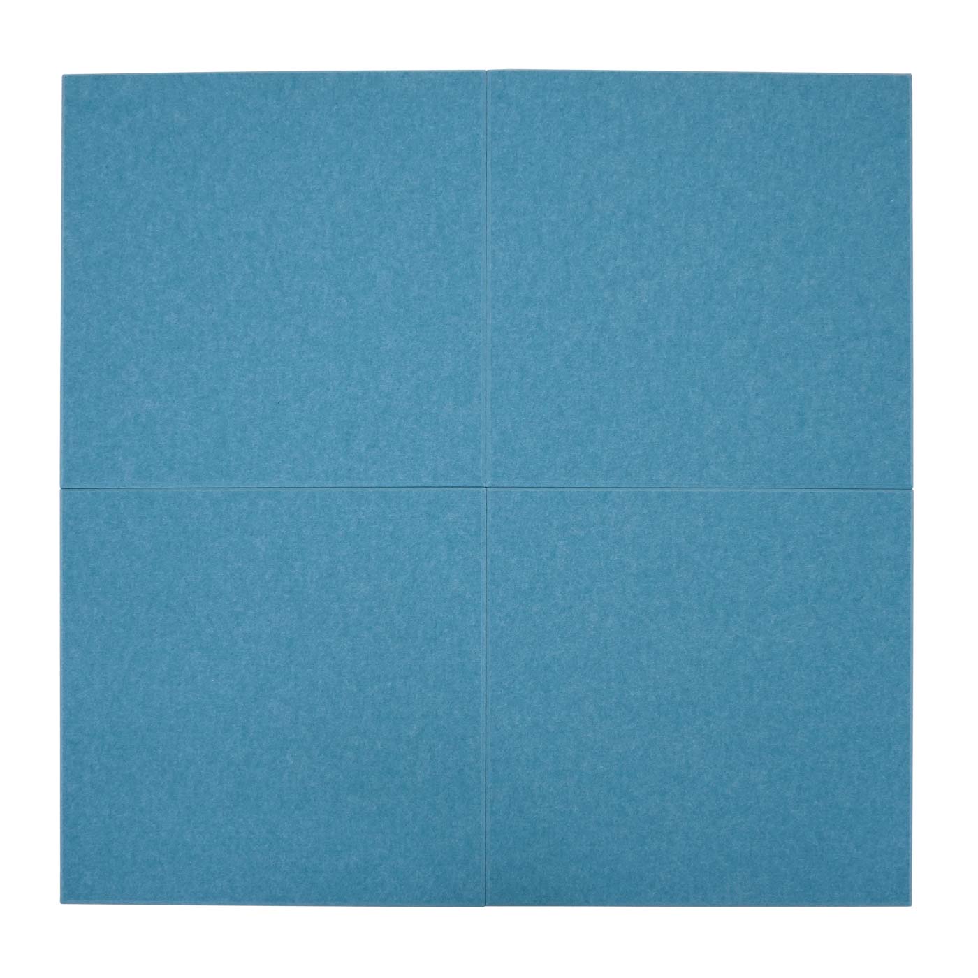Cosmo Casa - Set van 4 Akoestische Wandpanelen - Geluidsisolatie - Stoftextiel - 50×50 cm - Blauw