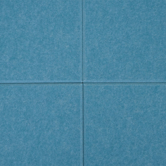 Cosmo Casa - Set van 4 Akoestische Wandpanelen - Geluidsisolatie - Stoftextiel - 50×50 cm - Blauw