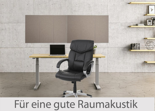 Cosmo Casa - Set van 6 Akoestische Wandpanelen - Geluidsisolatie - 1 m² Oppervlakte 60×30 cm - Lichtbruin