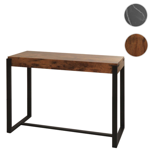 Cosmo Casa - Consoletafel - Telefoontafel & Werktafel - Metaal - Dark Wild Eiken - 81×100×40 cm