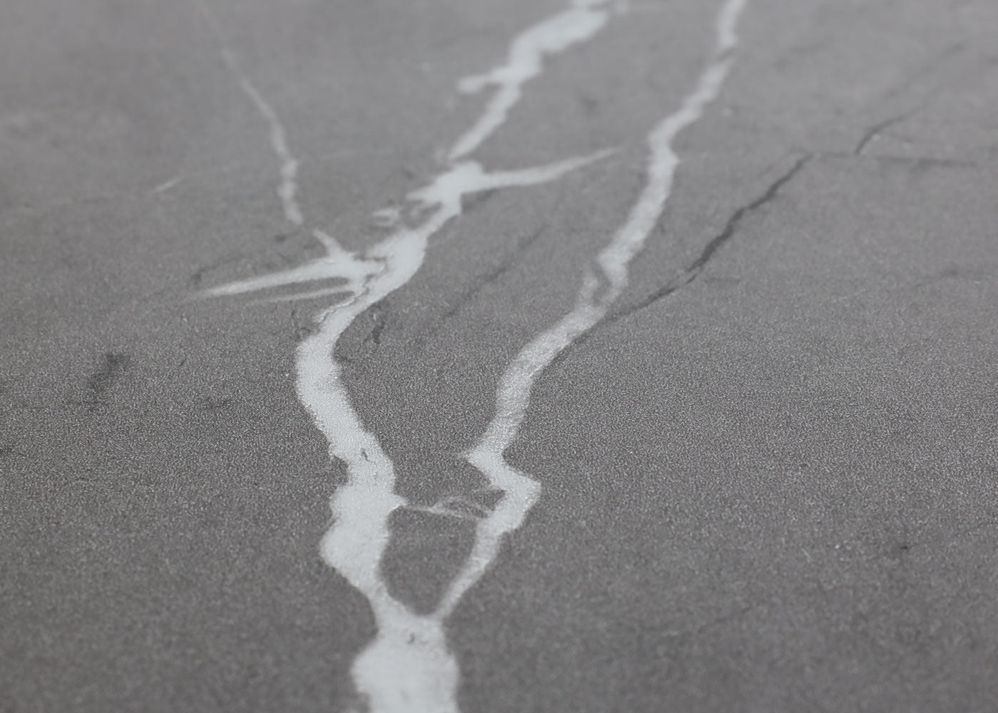 Cosmo Casa - Eettafel - Industrieel metaal frame - Marmerlook - Grijs - 140×80 cm