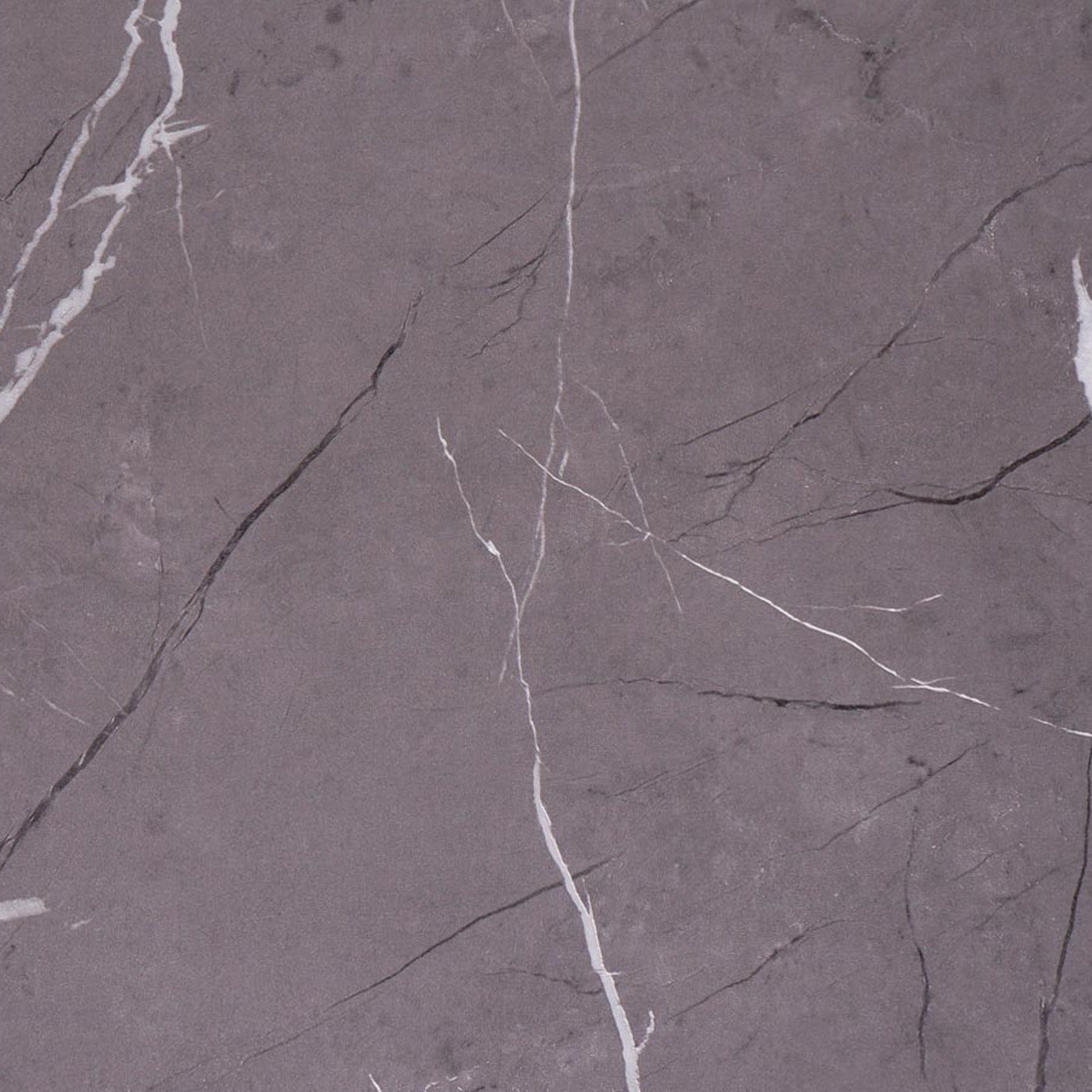 Cosmo Casa - Bijzettafel - Salontafel & Nachtkastje - Metaal & MDF - Marmerlook Grijs - 51×50×54 cm