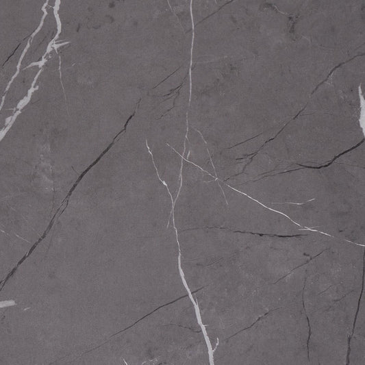 Cosmo Casa - Consoletafel - Telefoontafel & Werktafel - Metaal - Marmerlook Grijs - 81×100×40 cm