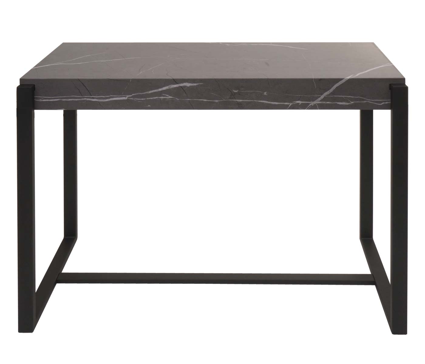 Cosmo Casa - Consoletafel - Telefoontafel & Werktafel - Metaal - Marmerlook Grijs - 81×100×40 cm