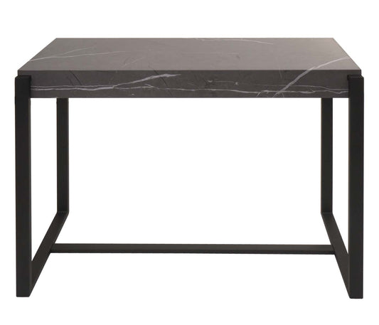 Cosmo Casa - Consoletafel - Telefoontafel & Werktafel - Metaal - Marmerlook Grijs - 81×100×40 cm