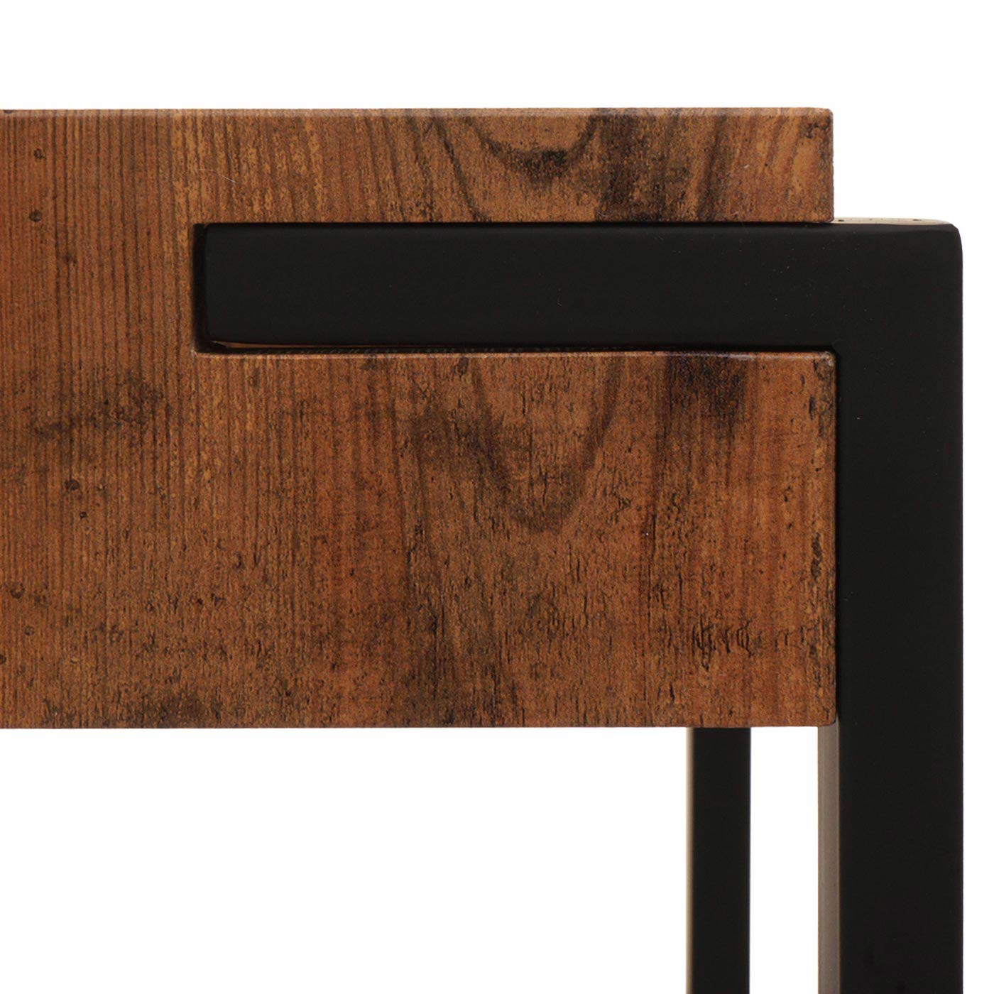 Cosmo Casa - Consoletafel - Telefoontafel & Werktafel - Metaal - Marmerlook Grijs - 81×100×40 cm
