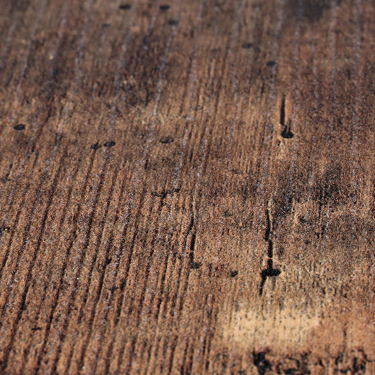 Cosmo Casa - Eettafel - Industrieel metaal frame - Hout - Donker wild eiken - 150×90 cm