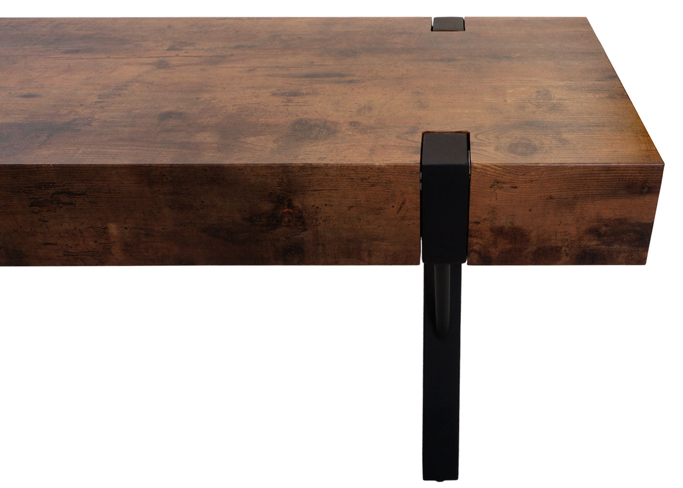 Cosmo Casa - TV-rek - Lowboard TV-tafel - Metaal - Dark Wild Eiken - 42×120×40 cm