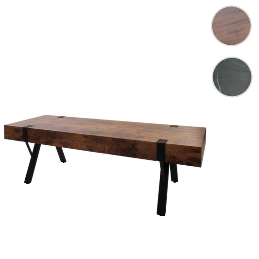Cosmo Casa - TV-rek - Lowboard TV-tafel - Metaal - Dark Wild Eiken - 42×120×40 cm